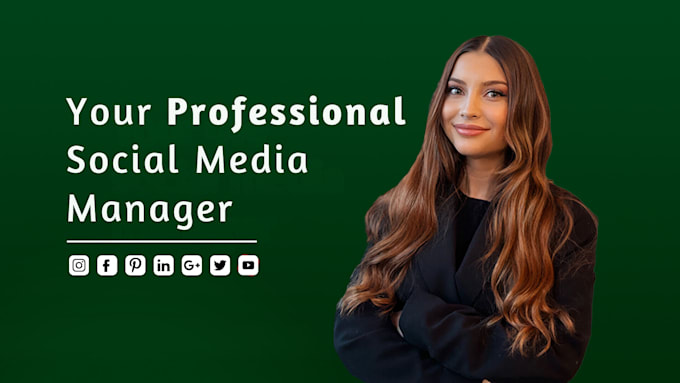 I will be your social media marketing manager