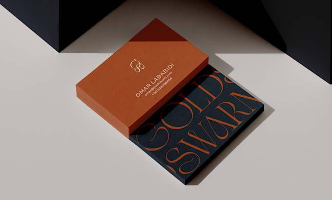 I will create fast a modern business card