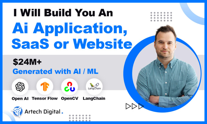 Our agency will create ai saas, ai app, ai website for your business