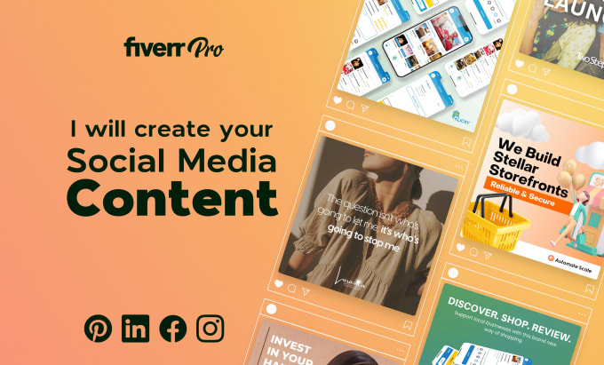 I will create your social media and instagram content