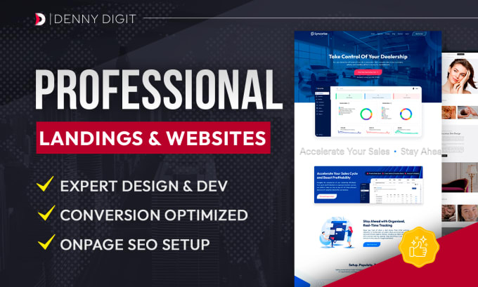 I will design and build a professional landing page on wordpress