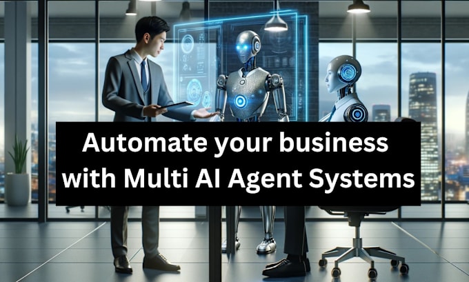 I will create multi ai agent system to automate your business tasks with ai crew