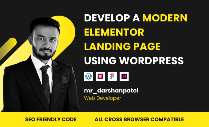 I will develop a responsive wordpress landing page, modern elementor landing page