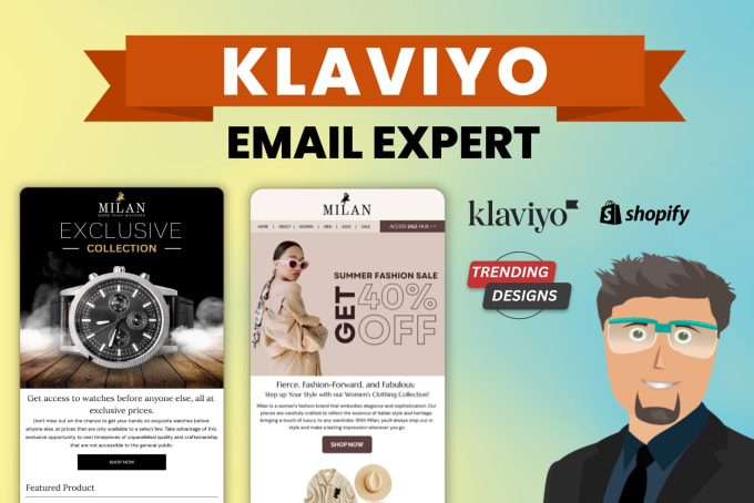 I will create bespoke klaviyo email template