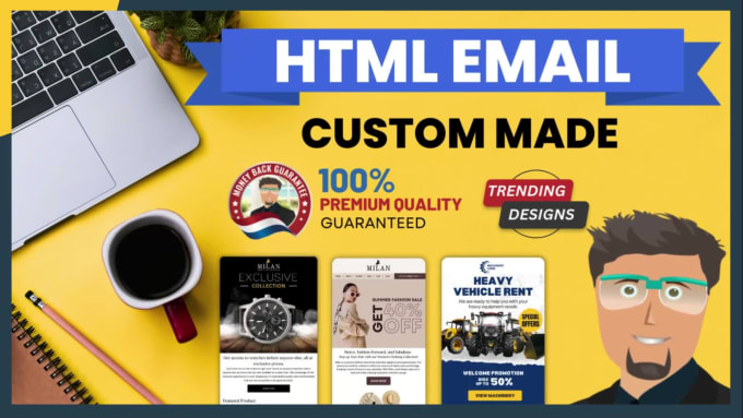 I will design and code HTML email template