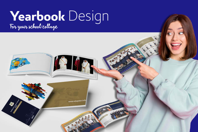I will design unique and personalised school yearbooks