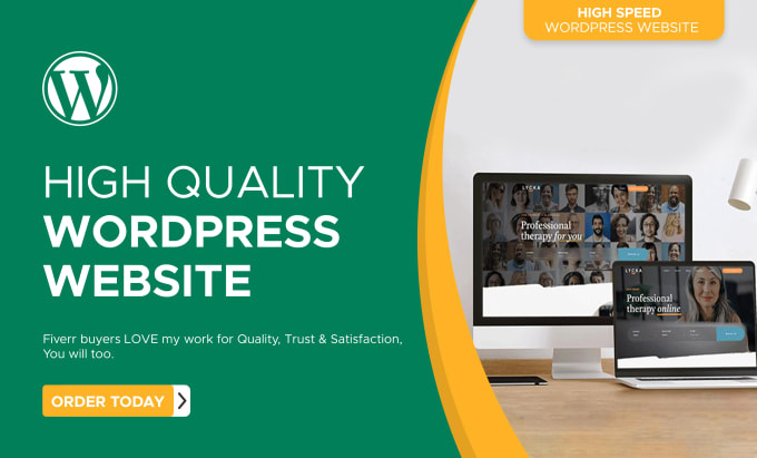 I will create wordpress website design and website development