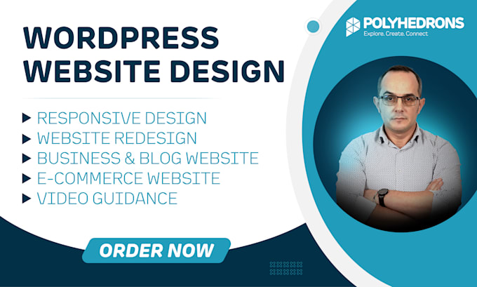 I will be your wordpress developer to build or redesign a responsive website
