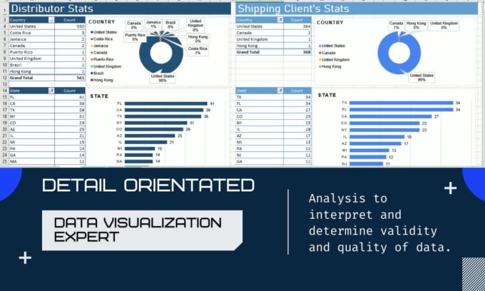 I will do excel data analysis statistical visualization reports