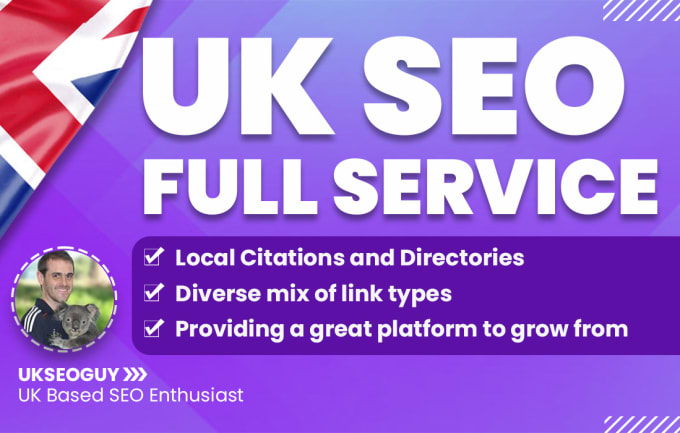 I will provide proven full uk seo service link building citations