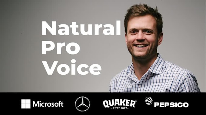 I will record a fresh american male voice over