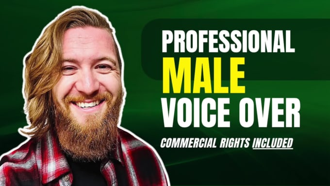 I will record a deep, warm pro american english male voice over