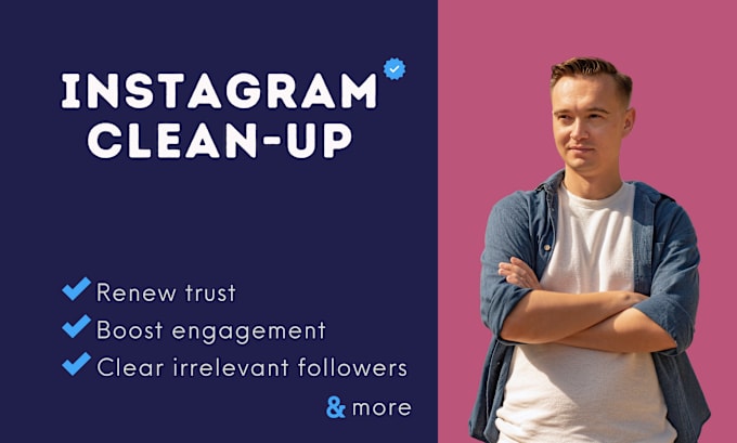 I will remove instagram ghost, bot followers and clean up account