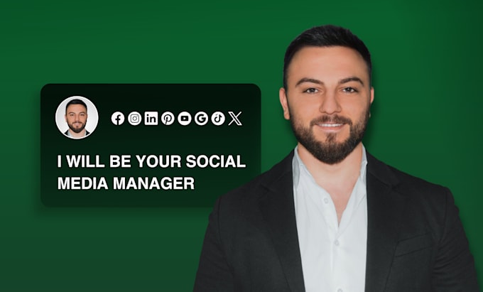I will be your social media manager and content creator
