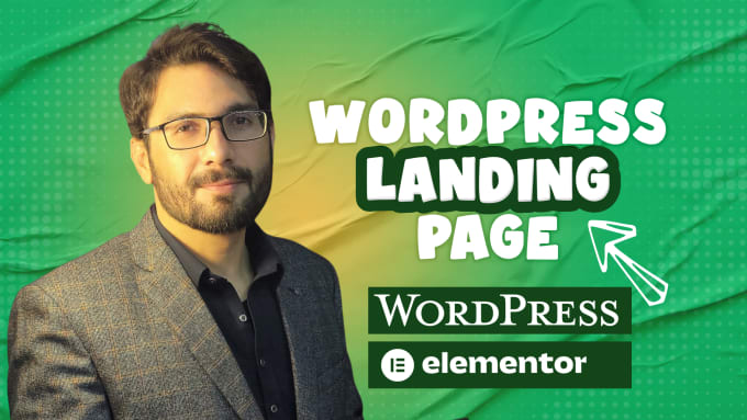 I will do wordpress landing page design or elementor landing page