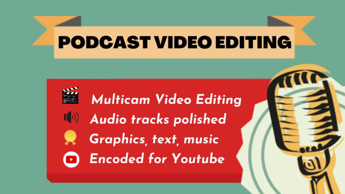 I will edit your podcast video and audio in 48 hours