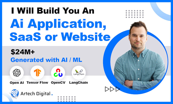 Our agency will create ai saas, ai app, ai website for your business
