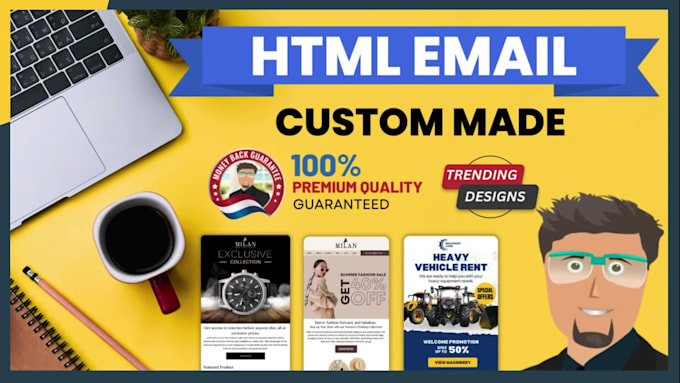 I will design and code HTML email template