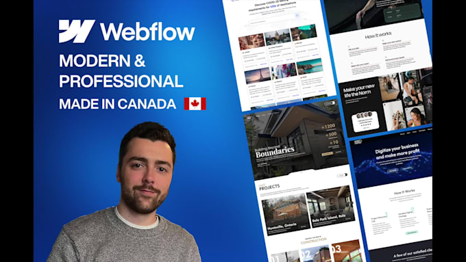 I will design and develop a modern webflow website