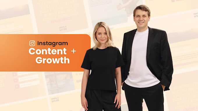 I will create instagram content and grow your account