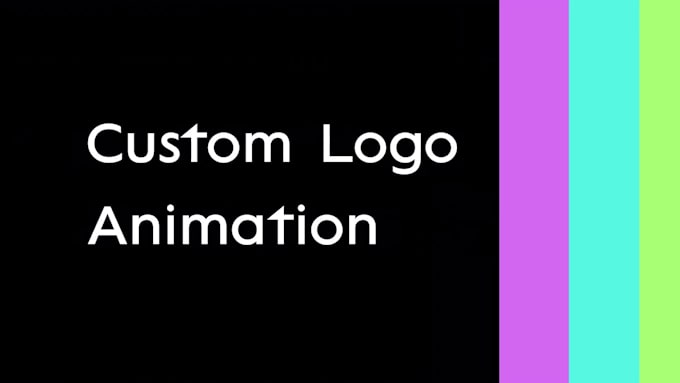I will create professional custom logo animation