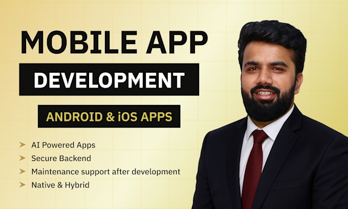 I will be app builder for ios android mobile app development