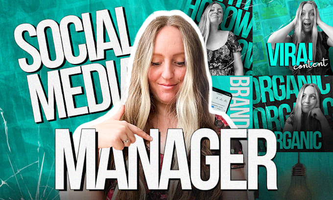I will be your social media marketing manager and content creator