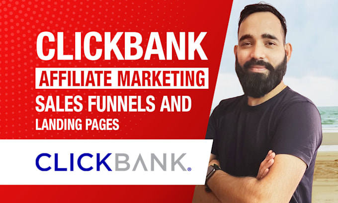 I will build clickbank affiliate marketing sales funnel and landing page