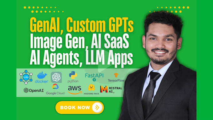 I will genai, gpt, chatbot saas, ai agent, prompt engineering, for web apps