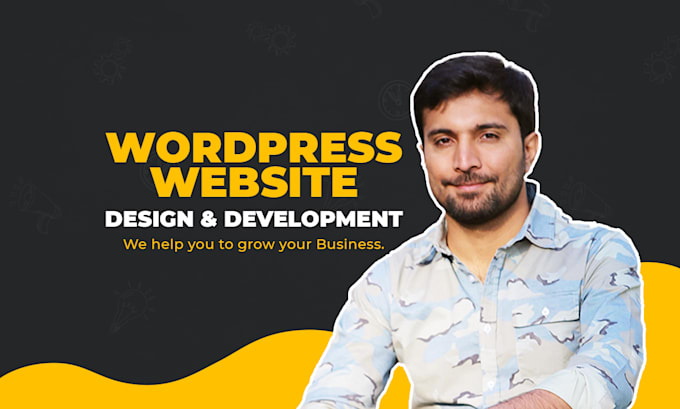 I will design and develop a wordpress website