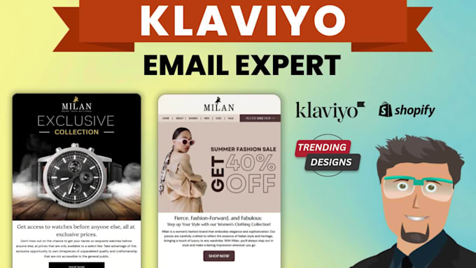I will create bespoke klaviyo email template