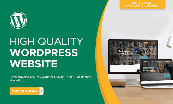 I will create wordpress website design and website development