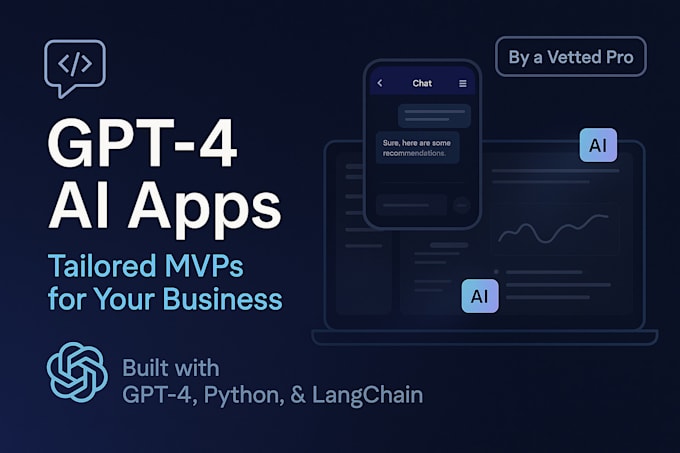 I will develop custom ai software website chatbot applications with gpt claude