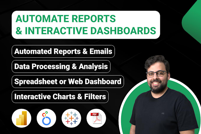 I will build dynamic dashboard and report in excel, google sheets, or web app