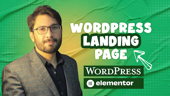 I will do wordpress landing page design or elementor landing page